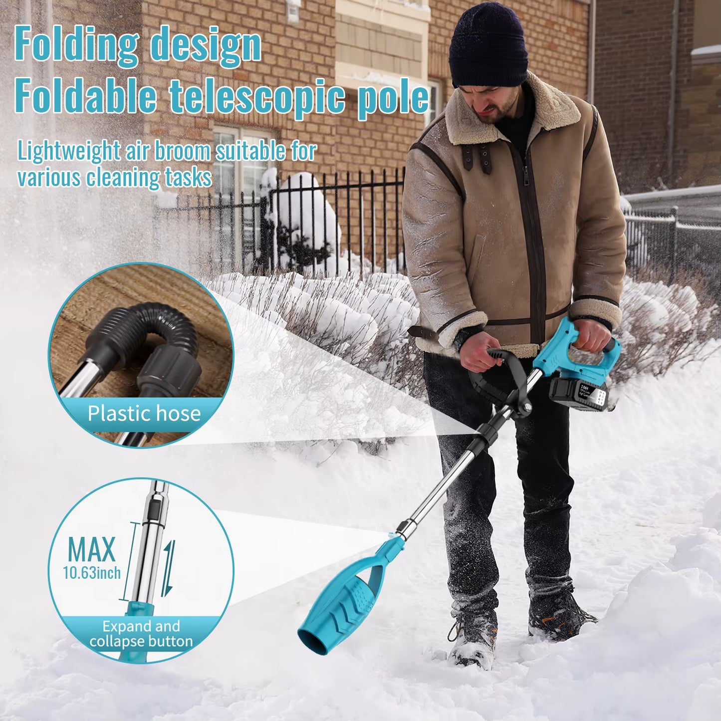 2-in-1 Cordless Leaf Blower & High-Pressure Air Duster