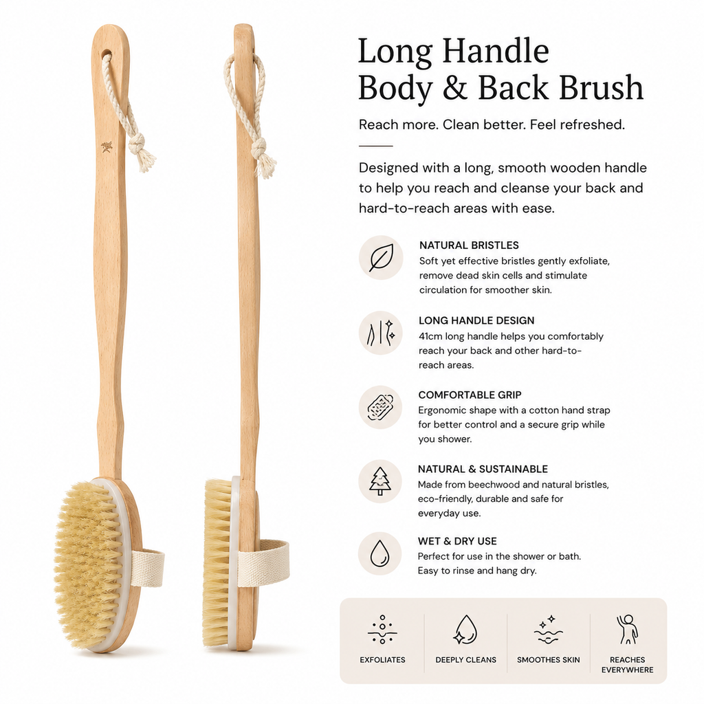Long Handle Body &amp; Back Brush