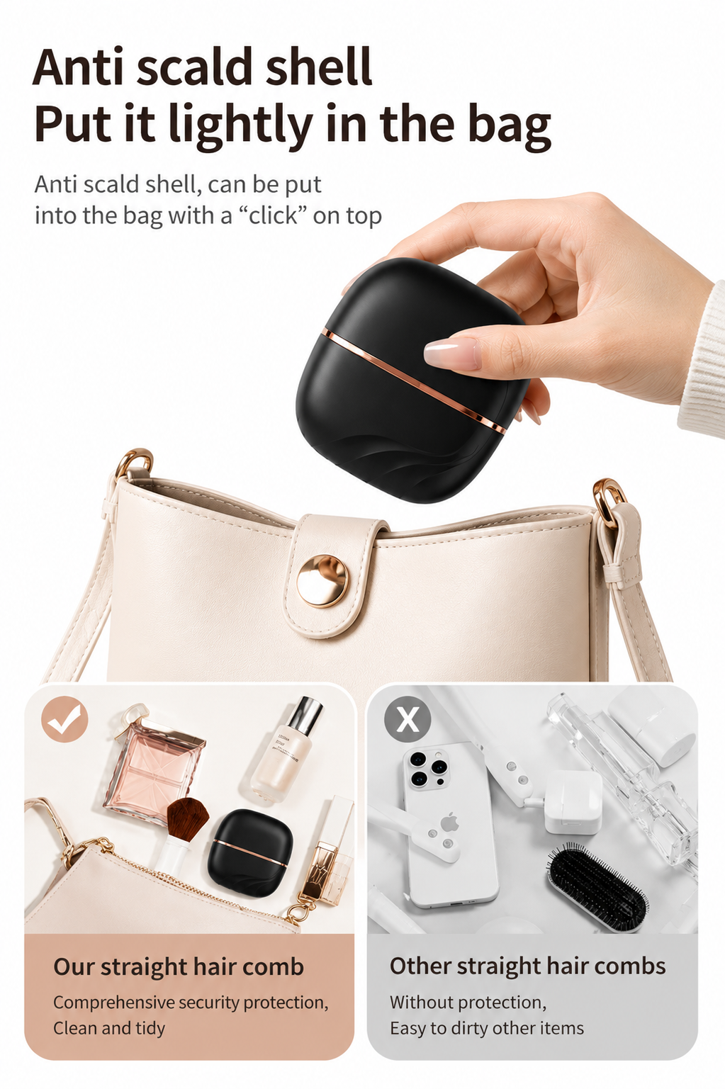 Mini Cordless Heated Styling Brush