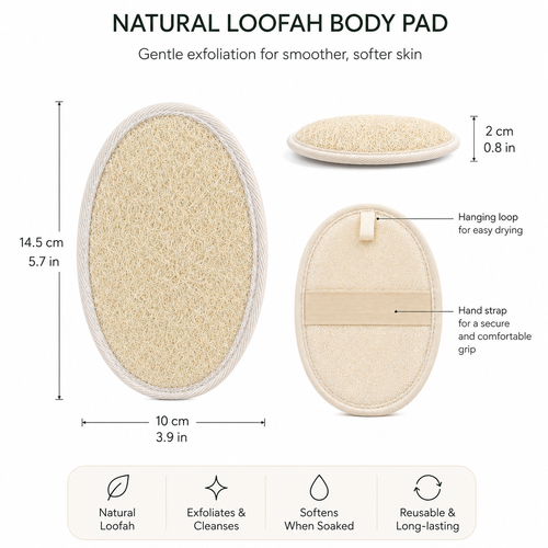 Natural Loofah Body Pad