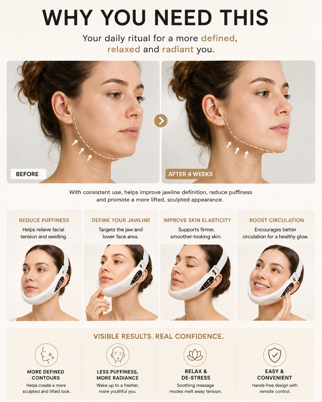 Smart Facial & Jaw Massage Device