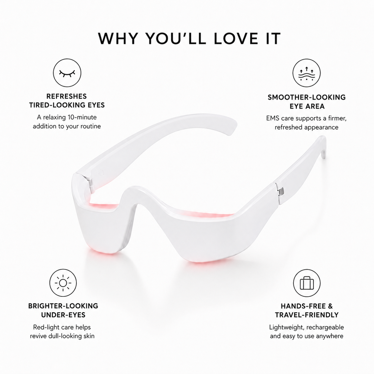 EMS & Red Light Under-Eye Care Device