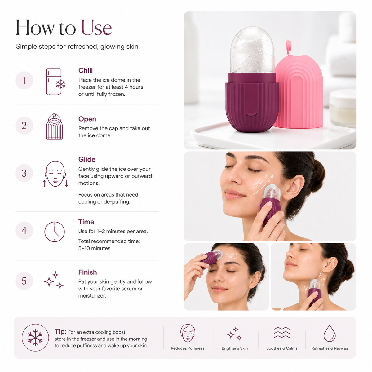 Sculpt & Glow Facial Ice Mold