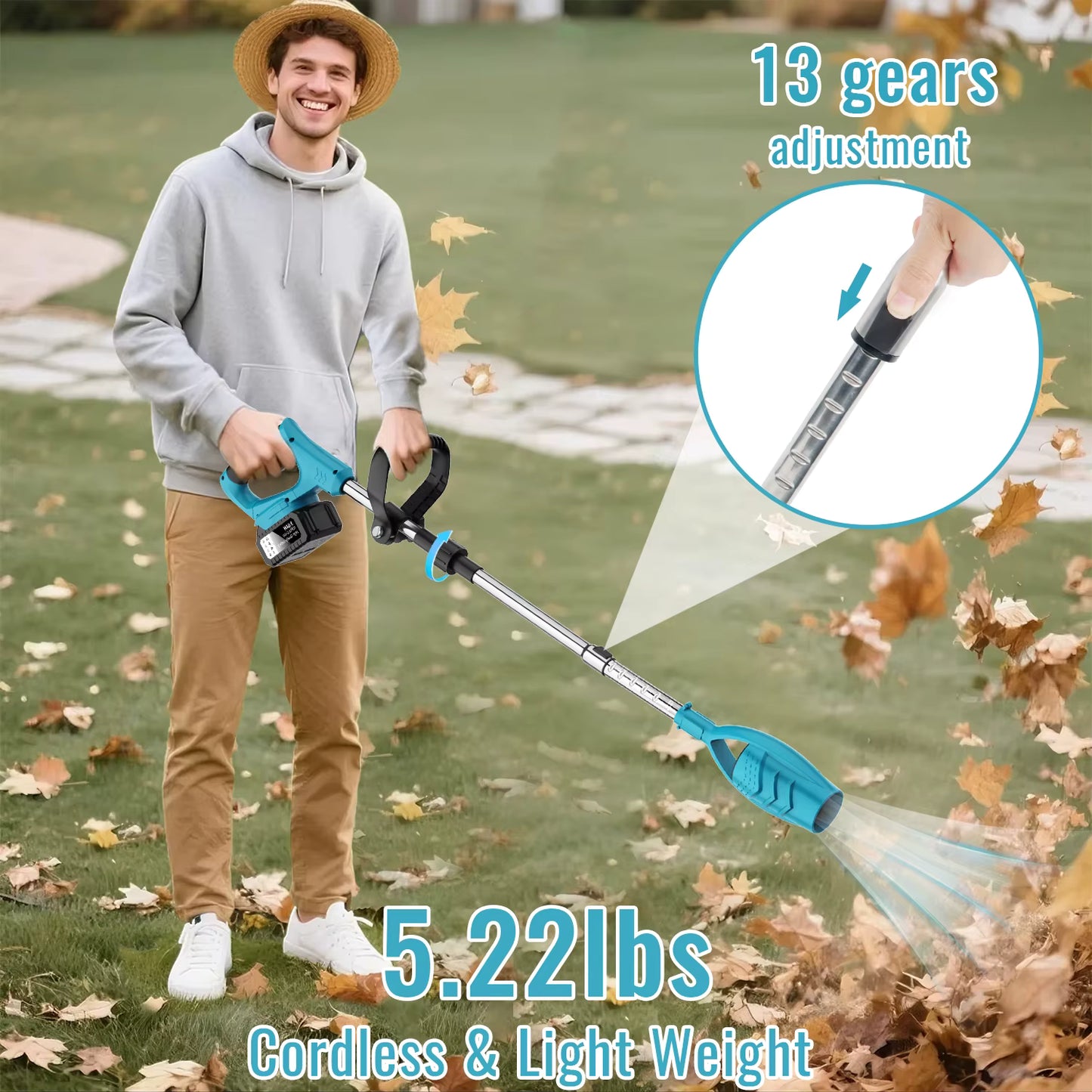 2-in-1 Cordless Leaf Blower & High-Pressure Air Duster