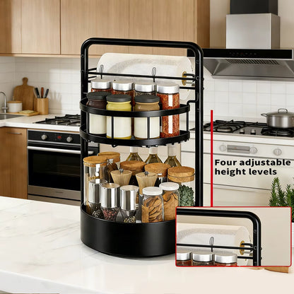 2-Tier 360° Rotating Spice Rack
