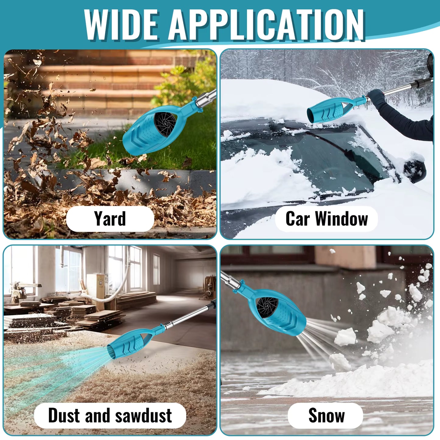 2-in-1 Cordless Leaf Blower & High-Pressure Air Duster