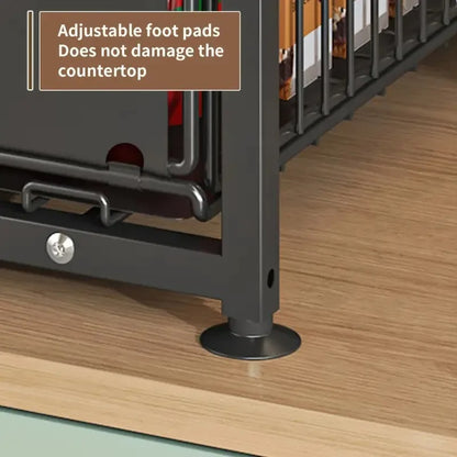 2-Tier Slide-Out Cabinet Organizer